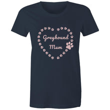 Load image into Gallery viewer, Greyhound Mum Heart Frame - Women&#39;s Classic T-Shirt
