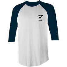 Load image into Gallery viewer, Snoot Life - 3/4 Sleeve Raglan T-Shirt
