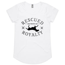 Load image into Gallery viewer, Rescued and Treated like Royalty - Women&#39;s Scoop Neck T-Shirt
