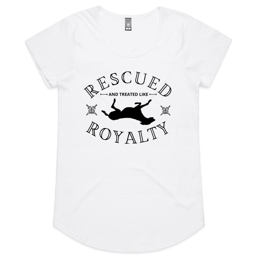 Rescued and Treated like Royalty - Women's Scoop Neck T-Shirt