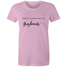 Load image into Gallery viewer, Easily Distracted By Greyhounds - Women&#39;s Classic T-Shirt
