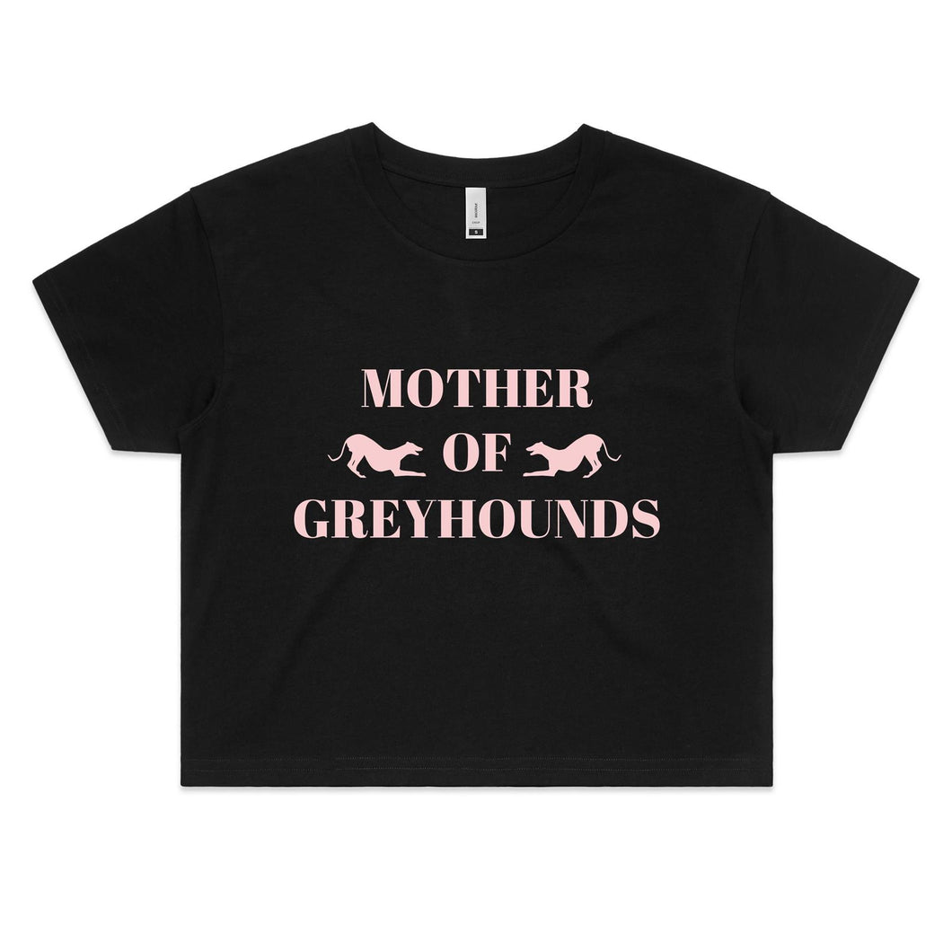 Mother of Greyhounds - Women's Crop T-Shirt