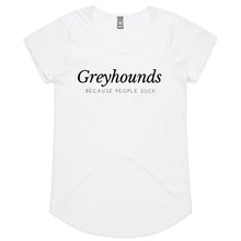 Load image into Gallery viewer, Greyhounds Because People Suck - Women&#39;s Scoop Neck T-Shirt
