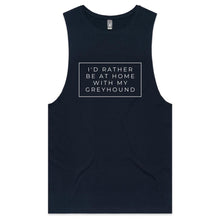 Load image into Gallery viewer, I&#39;d Rather Be At Home With My Greyhound - Men&#39;s Tank Top Tee
