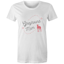 Load image into Gallery viewer, Greyhound Mum Pink Print - Women&#39;s Classic T-Shirt
