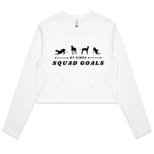 Load image into Gallery viewer, My Kind Squad Goals - Women&#39;s Long Sleeve Crop T-Shirt
