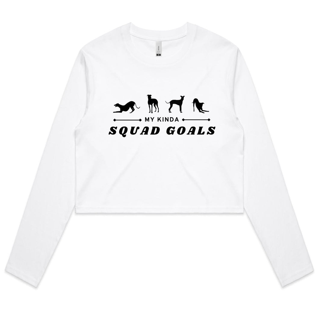 My Kind Squad Goals - Women's Long Sleeve Crop T-Shirt