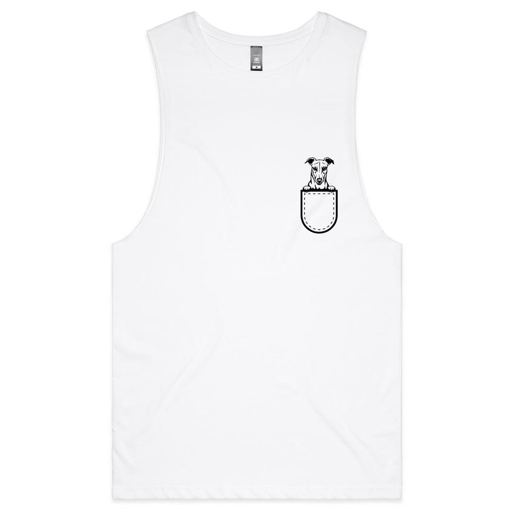 Greyhound Pocket - Men's Tank Top Tee