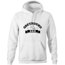 Load image into Gallery viewer, Greyhound Dad Banner - Pocket Hoodie Sweatshirt
