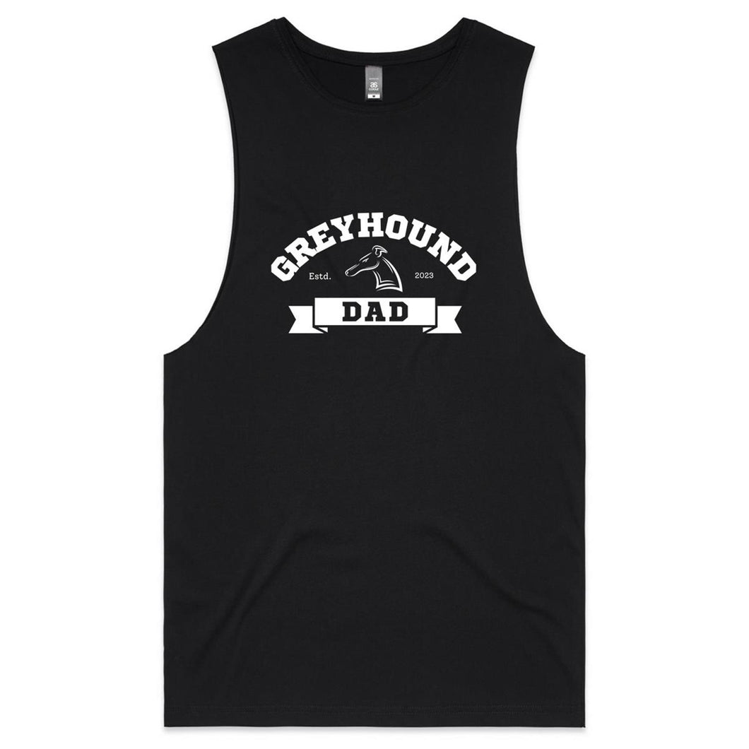 Greyhound Dad Banner - Men's Tank Top Tee