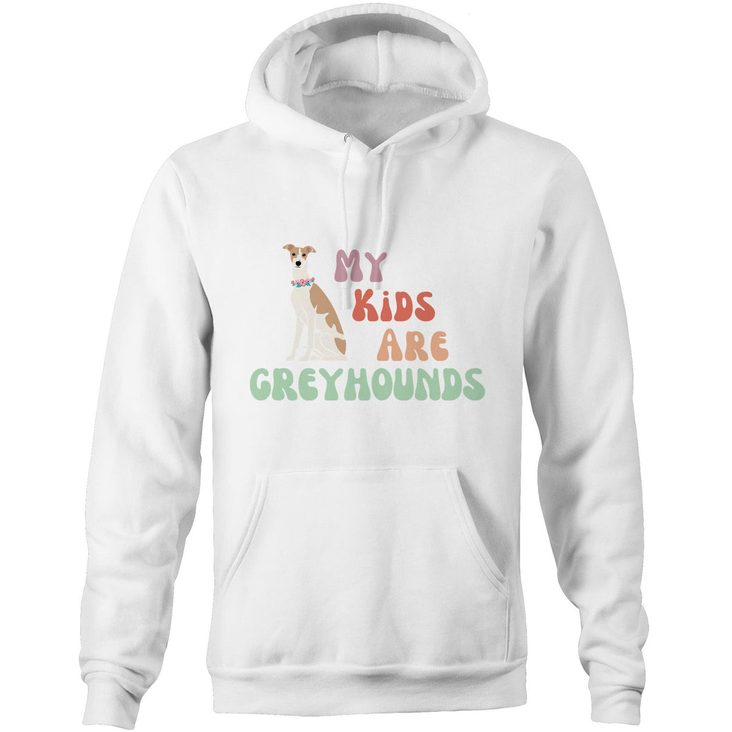 My Kids Are Greyhounds - Pocket Hoodie Sweatshirt