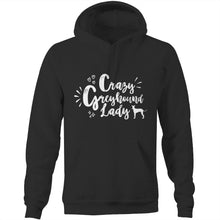 Load image into Gallery viewer, Crazy Greyhound Lady Graphic - Pocket Hoodie Sweatshirt
