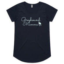 Load image into Gallery viewer, Greyhound Mumma Greyhound Silhouette - Women&#39;s Scoop Neck T-Shirt
