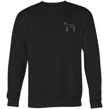 Load image into Gallery viewer, Minimalist Greyhound Outline - Crew Sweatshirt
