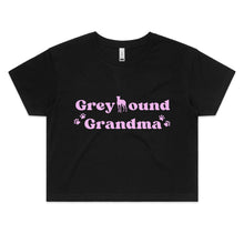 Load image into Gallery viewer, Greyhound Grandma - Women&#39;s Crop T-Shirt
