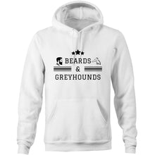 Load image into Gallery viewer, Beards and Greyhounds - Pocket Hoodie Sweatshirt
