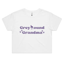 Load image into Gallery viewer, Greyhound Grandma - Women&#39;s Crop T-Shirt
