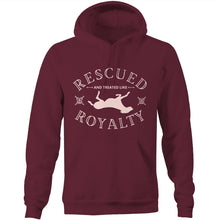 Load image into Gallery viewer, Rescued and Treated Like Royalty - Pocket Hoodie Sweatshirt
