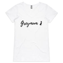 Load image into Gallery viewer, Greymum - Women&#39;s V-Neck T-Shirt
