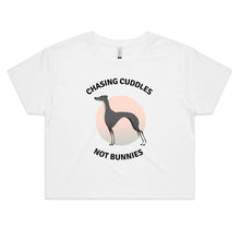 Load image into Gallery viewer, Chasing Cuddles Not Bunnies - Women&#39;s Crop T-Shirt
