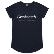 Load image into Gallery viewer, Greyhounds Because People Suck - Women&#39;s Scoop Neck T-Shirt
