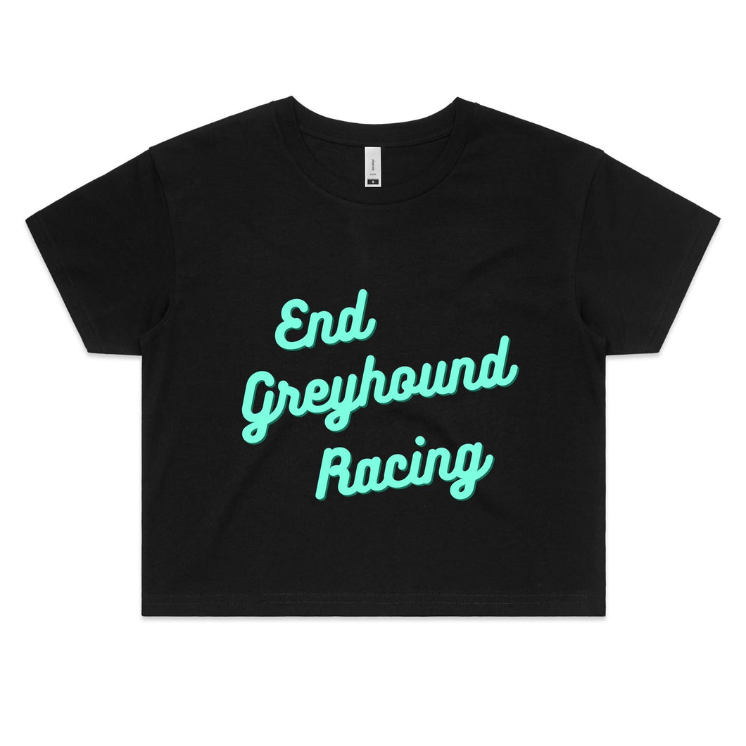 End Greyhound Racing - Women's Crop T-Shirt