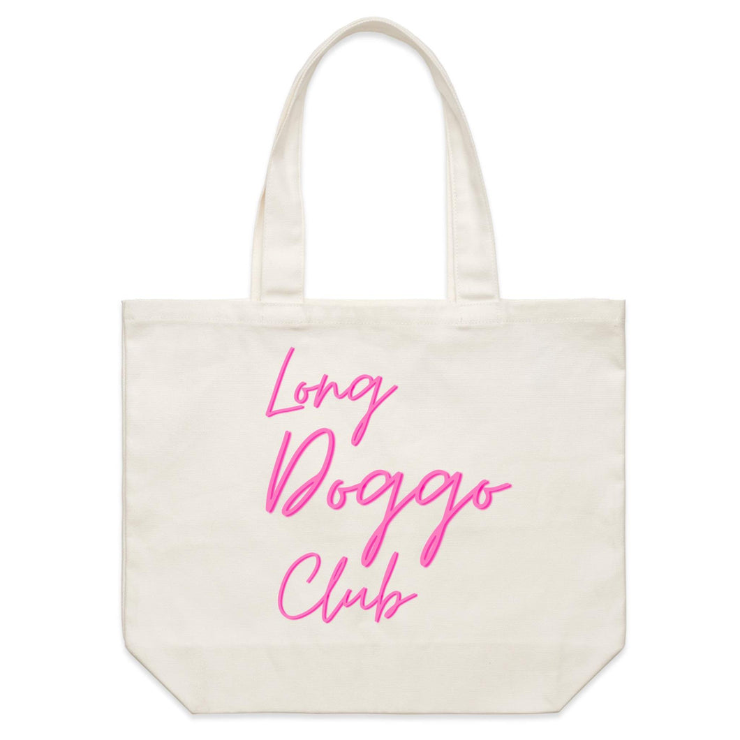 Long Doggo Club - Shoulder Canvas Tote Bag