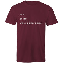 Load image into Gallery viewer, Eat Sleep Walk Long Dog - Men&#39;s T-Shirt
