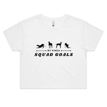 Load image into Gallery viewer, My Kinda Squad Goals - Women&#39;s Crop T-Shirt
