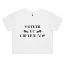 Load image into Gallery viewer, Mother of Greyhounds - Women&#39;s Crop T-Shirt
