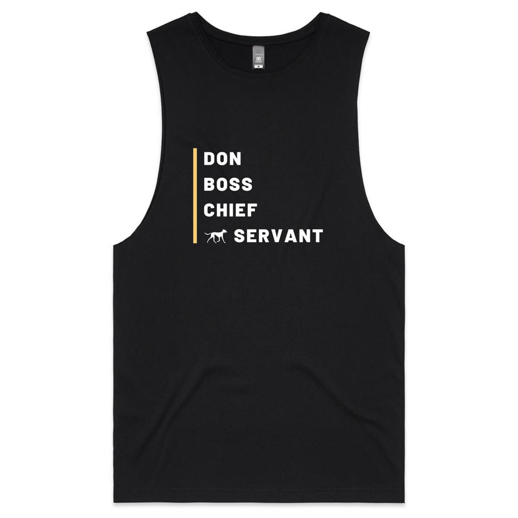 Don Boss Chief Greyhound Servant - Men's Tank Top Tee