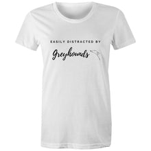 Load image into Gallery viewer, Easily Distracted By Greyhounds - Women&#39;s Classic T-Shirt
