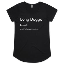 Load image into Gallery viewer, Long Doggo Worlds Fastest Roacher - Women&#39;s Scoop Neck T-Shirt
