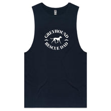 Load image into Gallery viewer, Greyhound Rescue Dad Moustache - Men&#39;s Tank Top Tee
