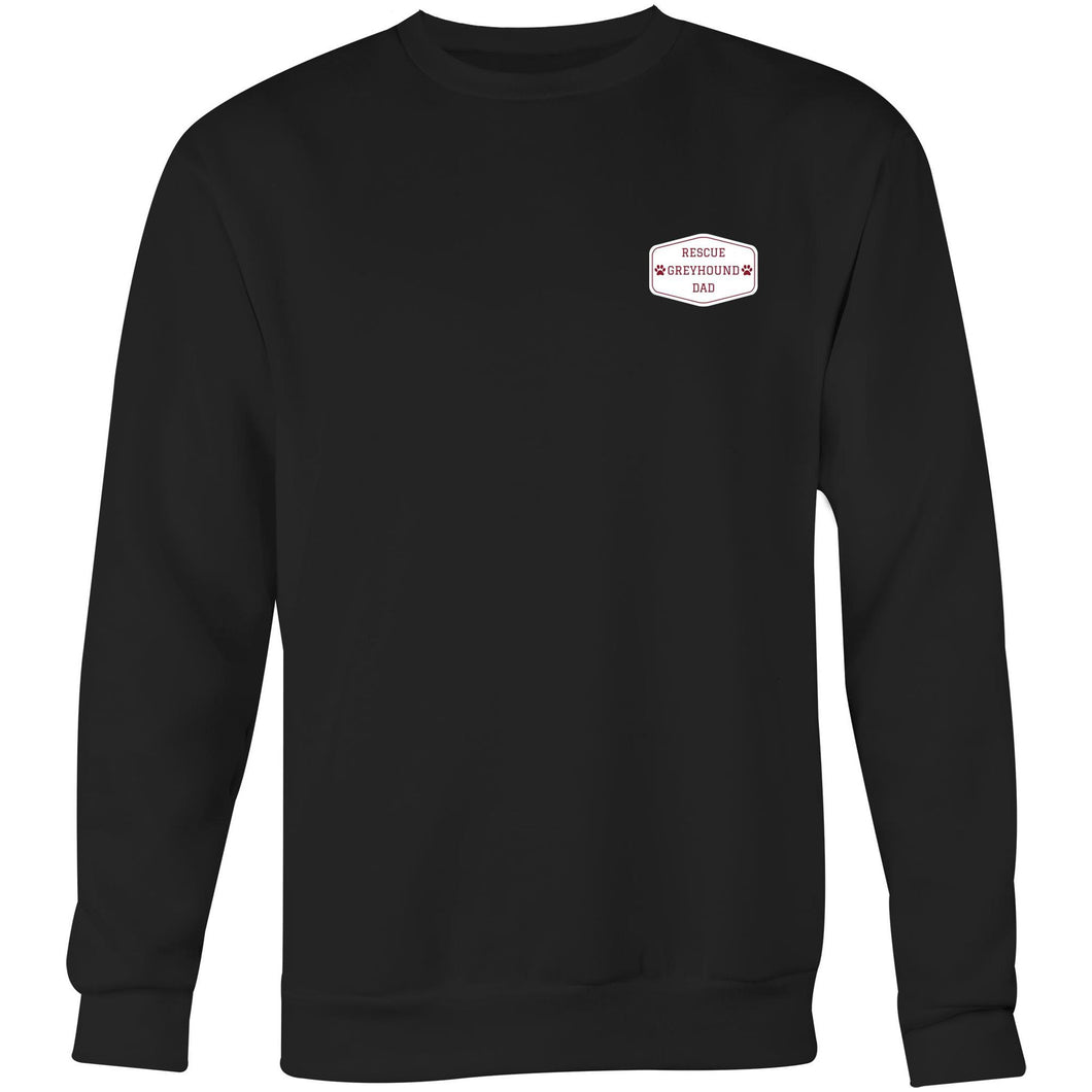 Rescue Greyhound Dad - Men's Crew Sweatshirt