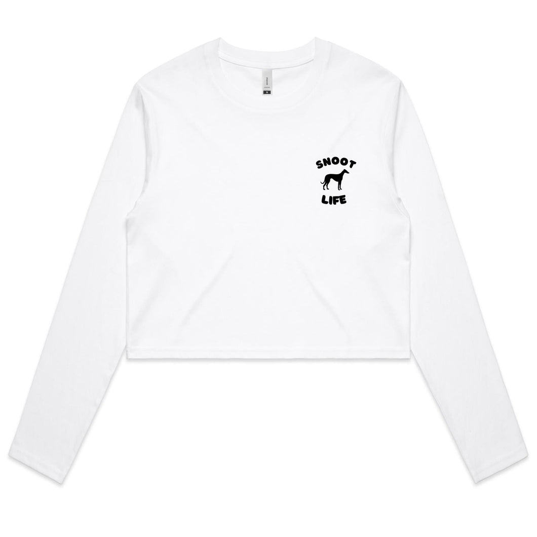 Snoot Life - Women's Long Sleeve Crop T-Shirt