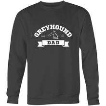 Load image into Gallery viewer, Greyhound Dad Banner - Crew Sweatshirt
