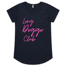 Load image into Gallery viewer, Long Doggo Club - Women&#39;s Scoop Neck T-Shirt
