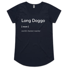 Load image into Gallery viewer, Long Doggo Worlds Fastest Roacher - Women&#39;s Scoop Neck T-Shirt
