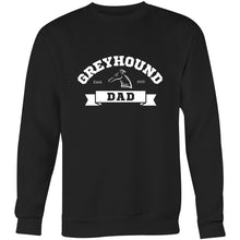 Load image into Gallery viewer, Greyhound Dad Banner - Crew Sweatshirt
