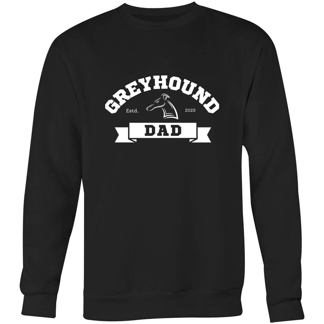 Greyhound Dad Banner - Crew Sweatshirt