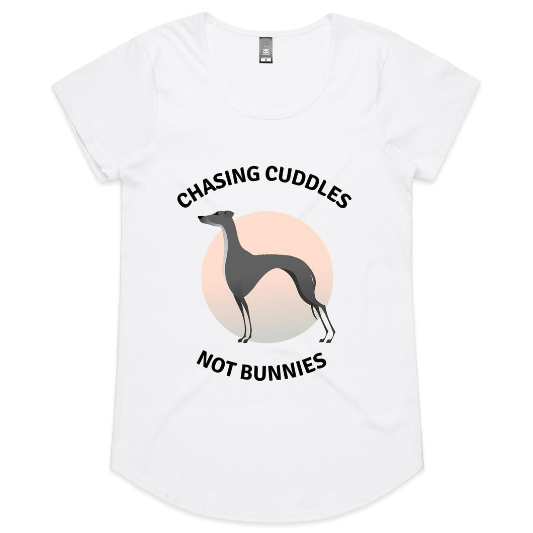 Chasing Cuddles Not Bunnies - Women's Scoop Neck T-Shirt