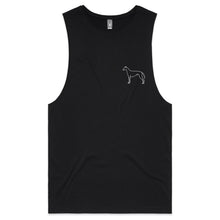 Load image into Gallery viewer, Minimalist Greyhound Outline - Men&#39;s Tank Top Tee
