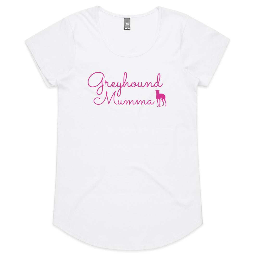 Greyhound Mumma Greyhound Silhouette - Women's Scoop Neck T-Shirt