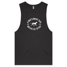 Load image into Gallery viewer, Greyhound Rescue Dad Moustache - Men&#39;s Tank Top Tee
