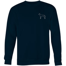 Load image into Gallery viewer, Minimalist Greyhound Outline - Crew Sweatshirt
