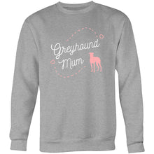 Load image into Gallery viewer, Greyhound Mum Pink Print - Crew Sweatshirt
