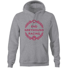 Load image into Gallery viewer, End Greyhound Racing Wreath - Pocket Hoodie Sweatshirt
