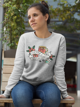 Load image into Gallery viewer, Coffee and Greyhounds Tattoo - Crew Sweatshirt
