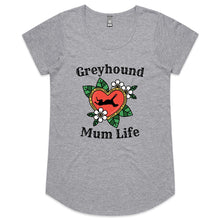 Load image into Gallery viewer, Greyhound Mum Life - Women&#39;s Scoop Neck T-Shirt
